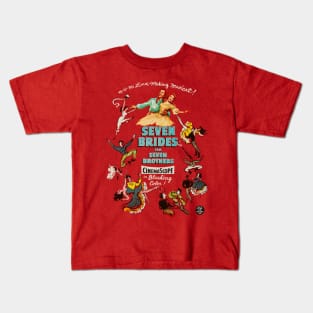 Seven Brides for Seven Brothers Movie Poster Kids T-Shirt